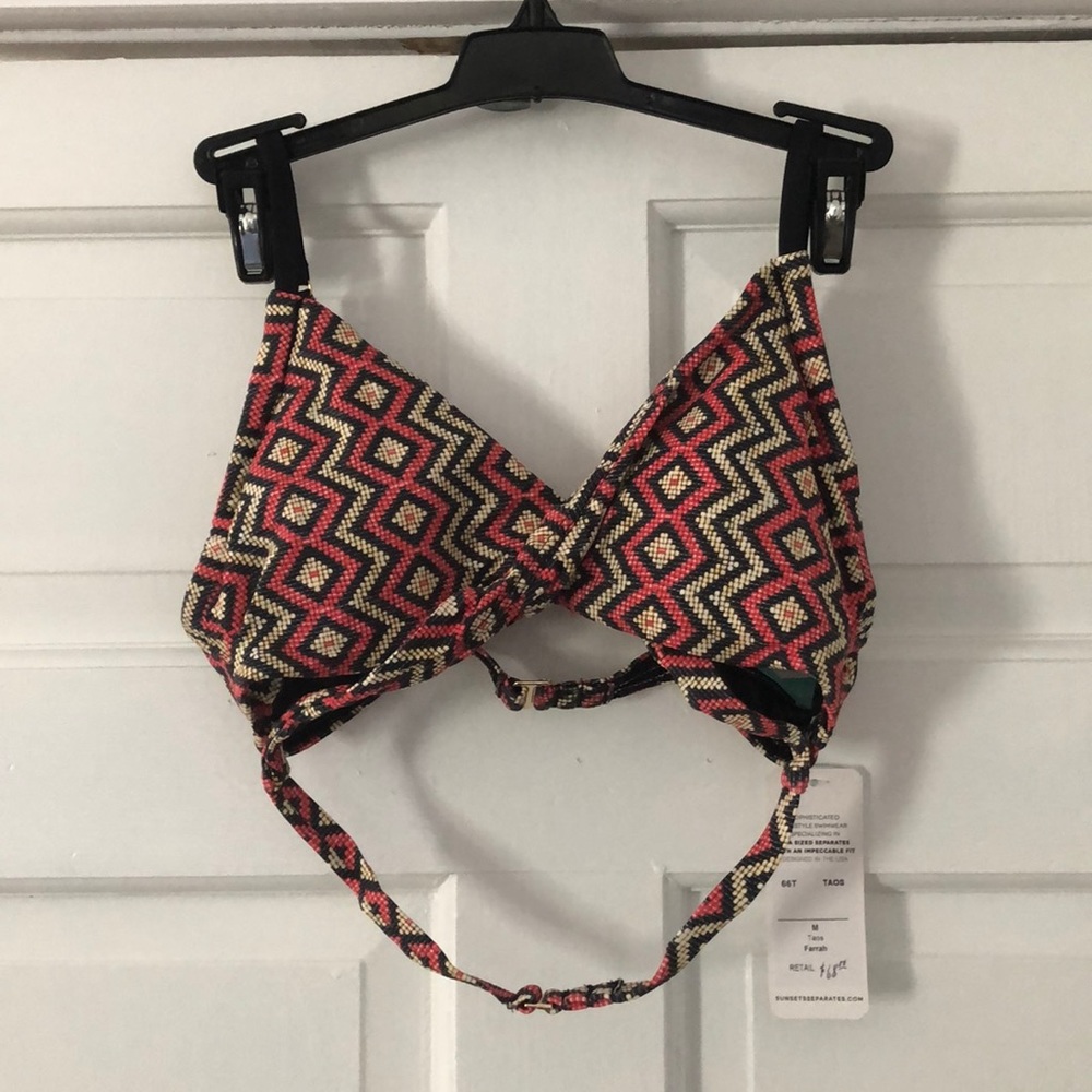 Sunsets Taos Farrah Boho Style Bikini Top Medium
